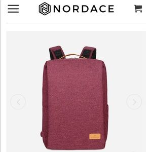 Nordace red Siena backpack